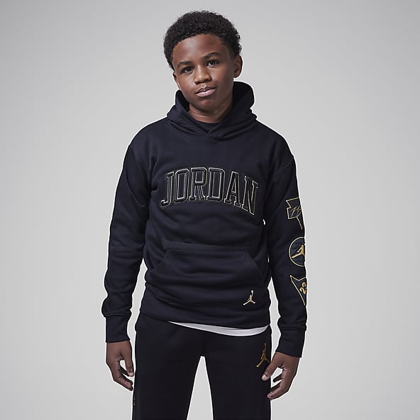 Jordan Black Hoodies Pullovers. Nike